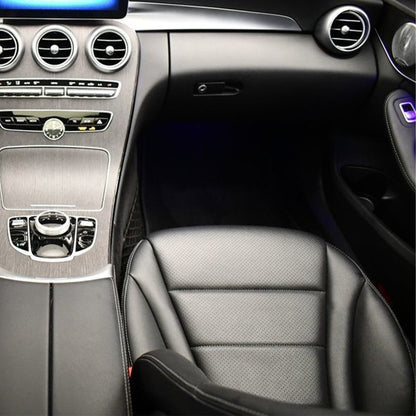 Front Right Driver Bottom Synthetic Leather Black Seat Cover for Mercedes Benz C-Class W205 2015-2021 C250 C300 C350 C400 4Matic Direct Fit