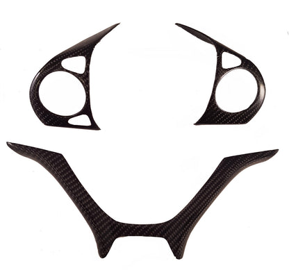 FK2 3 Part Steering Wheel Trim Covers - Carbon Fibre - Custom My Ride