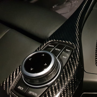 i Drive Control Panel Cover - Carbon Fibre - BMW F21 F22 F87 - Custom My Ride