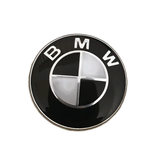 BMW Black & White Steering Wheel Badge - F20 F21 F22 F87 F32 - Custom My Ride