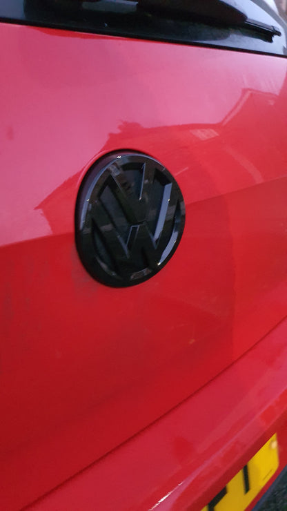 VW Golf Gloss Black Front and Rear Badge Cover - MK7 - Custom My Ride