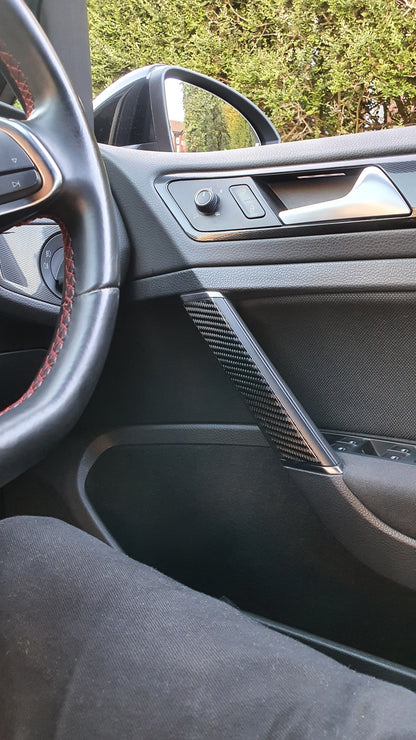 VW Golf MK7 / 7.5 Inner Door Trims - Carbon Fibre - Custom My Ride