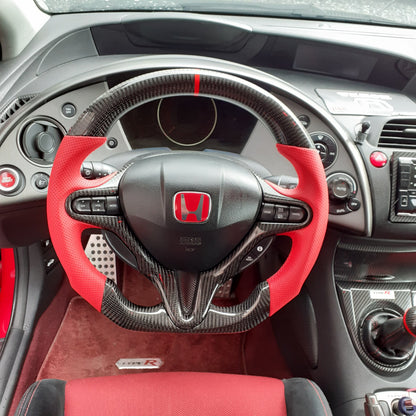 Honda Civic Carbon Customised Steering Wheel - Type R - FN2 - Custom My Ride