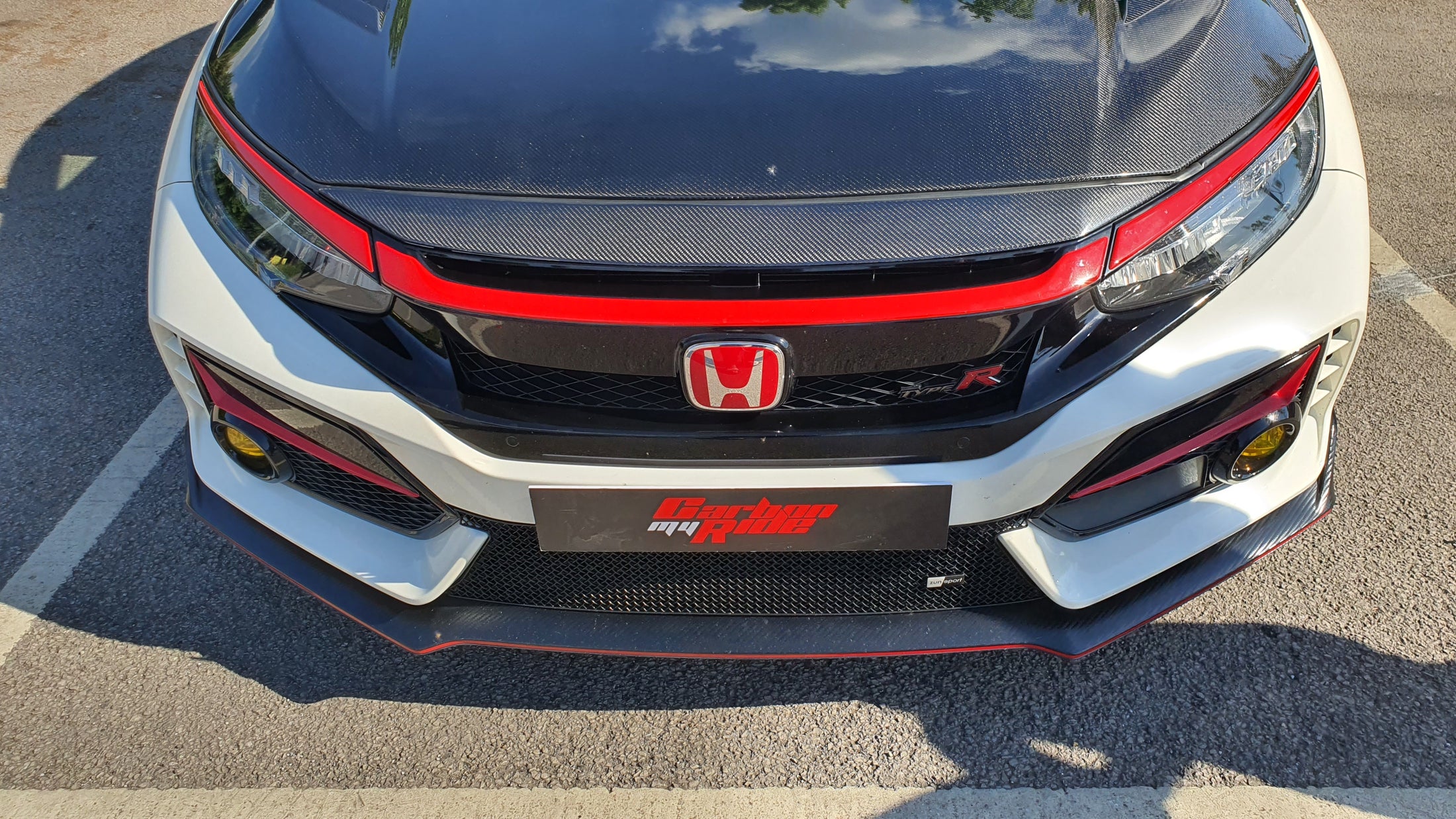 FK8 Front Bumper Trim - Carbon Fibre - Civic MK10