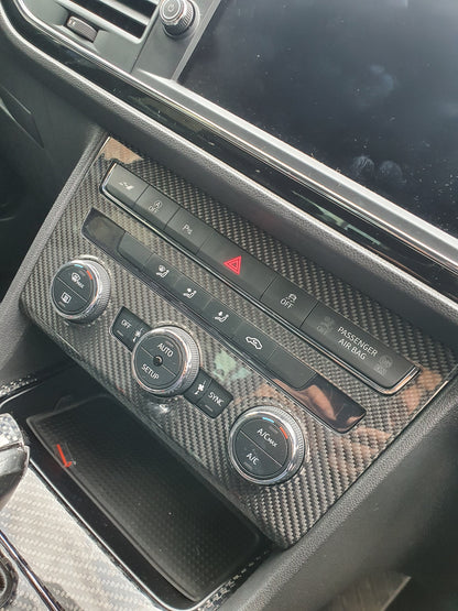 Seat Leon 5F Climate Control Surround Trim - Cupra - Carbon fibre MK3 - Custom My Ride