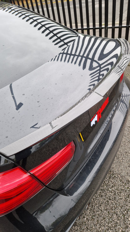 F30 M4 Style Spoiler - Carbon Fibre - 3 Series BMW 2012-2018 - Custom My Ride