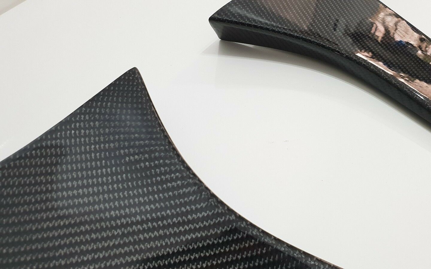 A Class W176 Carbon Fibre Rear Window Trims Covers A45 AMG