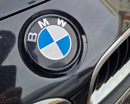 BMW 82mm Badge Surround - Gloss Black - De-chrome F21 F20 F30 F31 E87 F10 F33 F10 E63 G02 - Custom My Ride