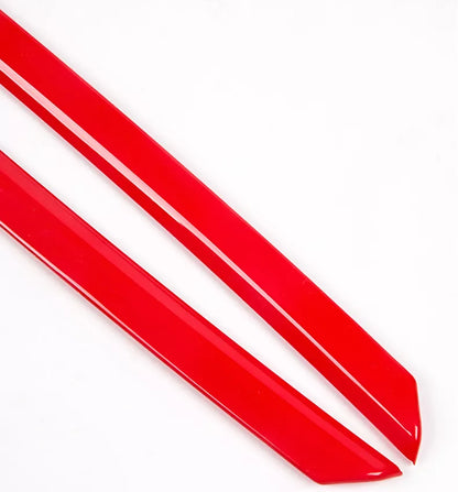 VW Golf MK8 Front Grill De-Chrome Strips 2021 - Black / Red - Custom My Ride