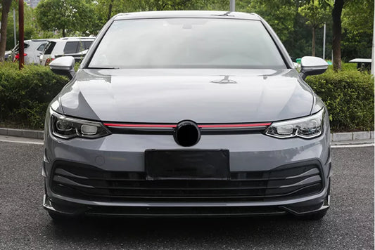 VW Golf MK8 Front Grill De-Chrome Strips 2021 - Black / Red - Custom My Ride
