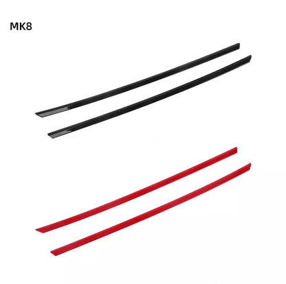 VW Golf MK8 Front Grill De-Chrome Strips 2021 - Black / Red - Custom My Ride