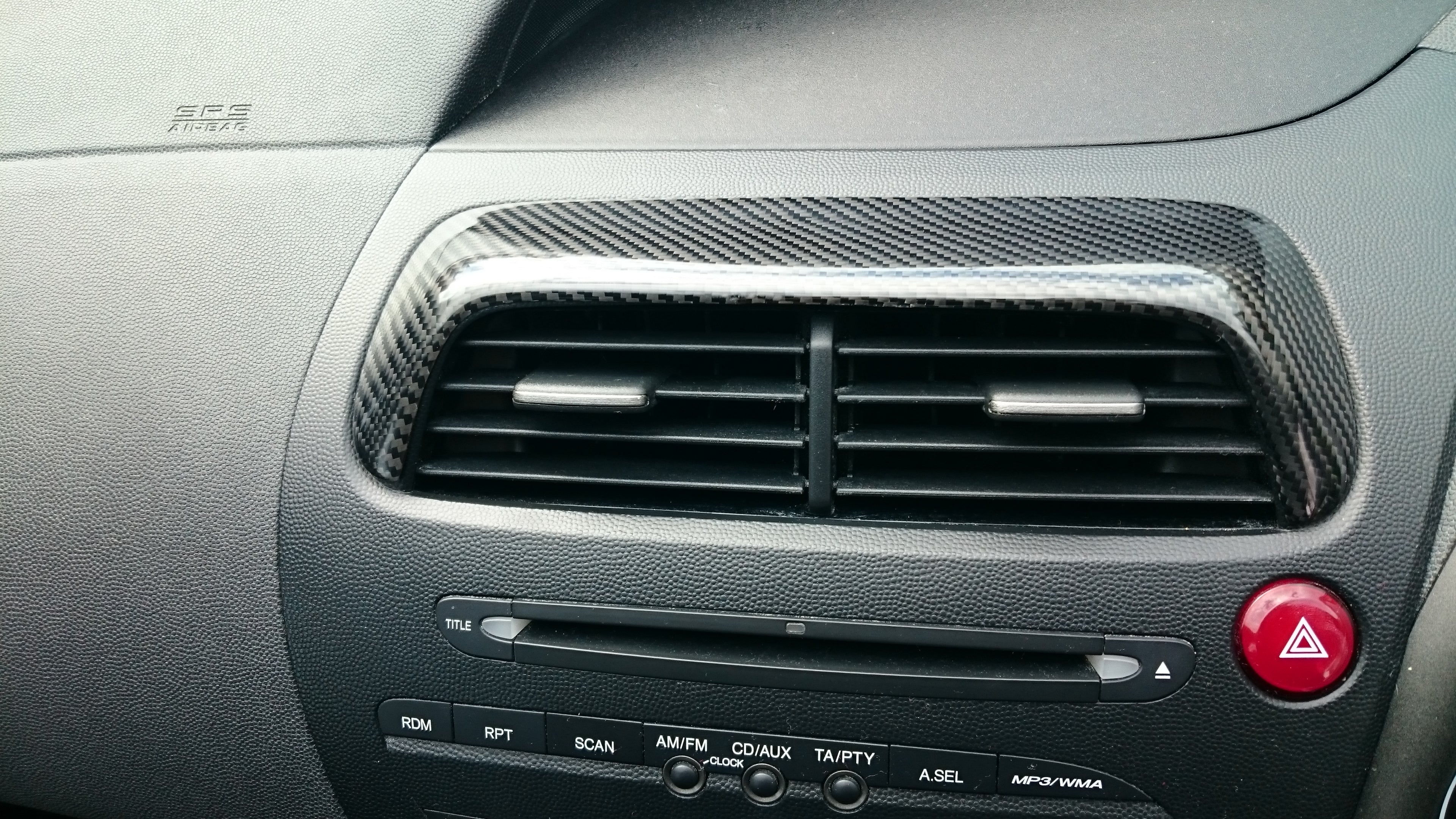 FN2 Air Vent Cover - Carbon Fibre - Civic MK8 2006-11 - Custom My Ride