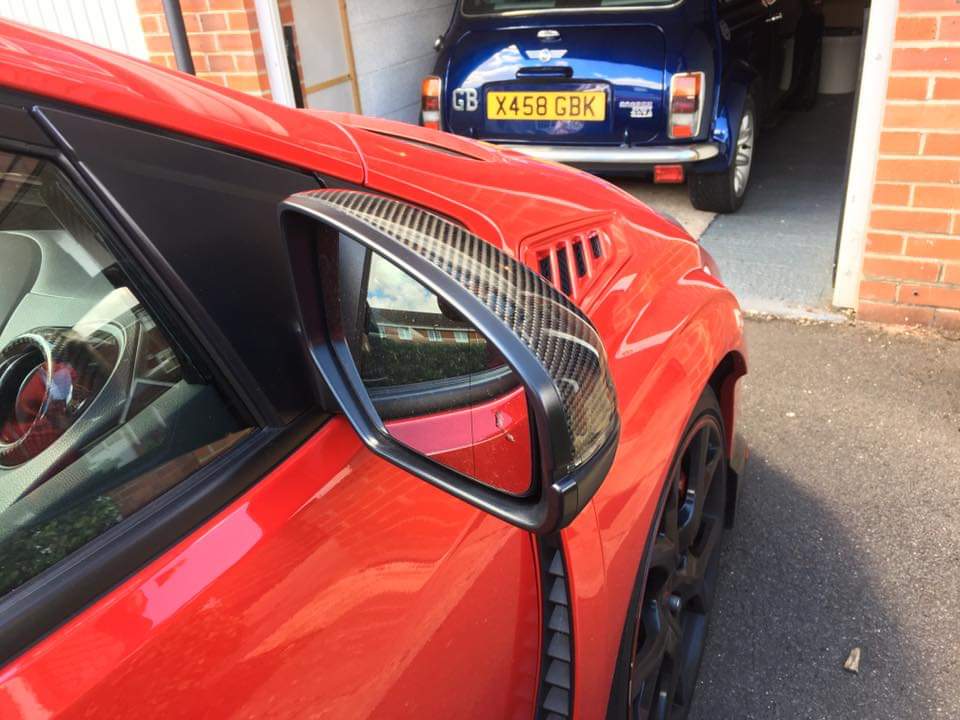 FK2 Wing Mirror Covers - Carbon Fibre MK9 Civic