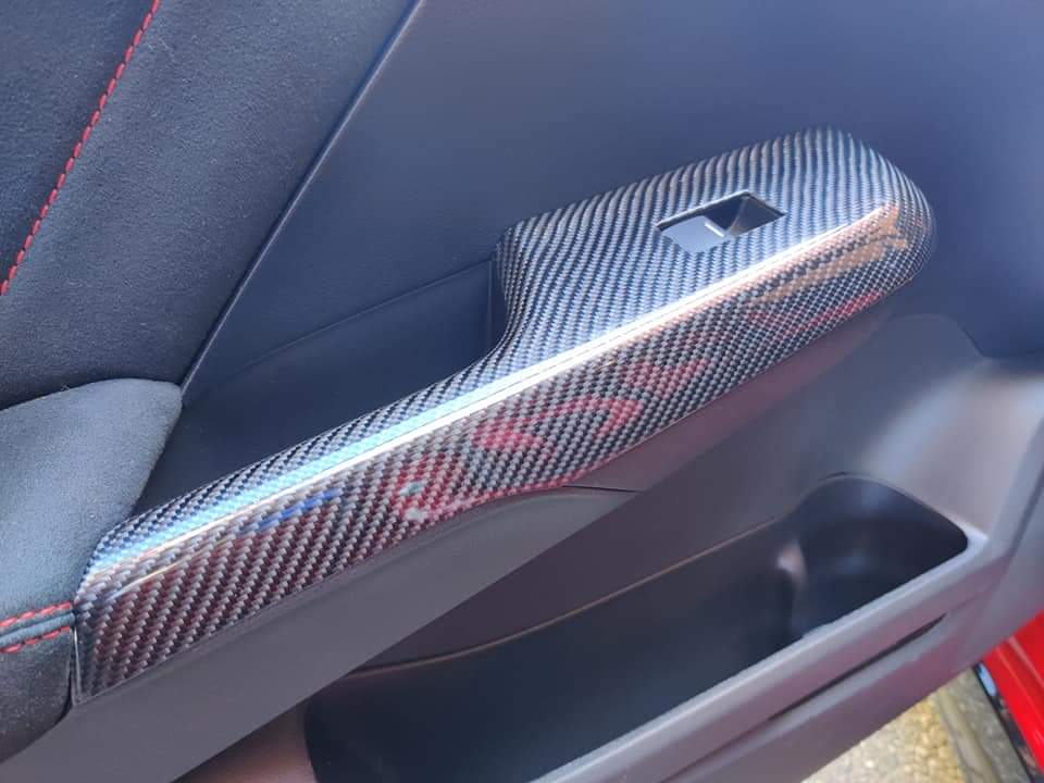 FK2 Front Door Switch Covers - Carbon Fibre - Civic MK9 - Custom My Ride