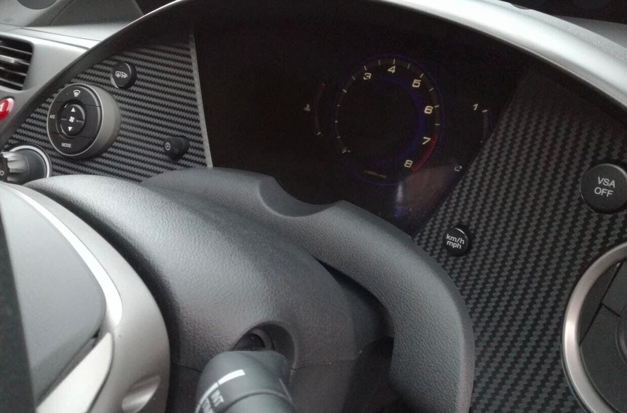 Civic MK8 Dashboard stickers - 2006-12 FN2 Honda - Custom My Ride