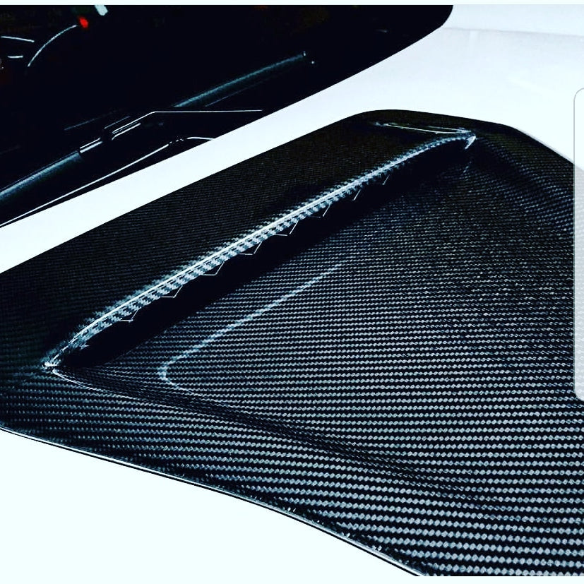 FK8 Hood Scoop Cover - Carbon Fibre - Civic MK10