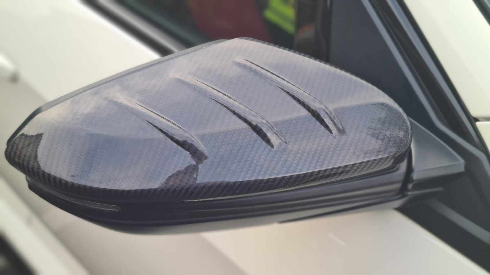 FK8 Mugen Style Wing Mirror Caps - Carbon Fibre - Civic