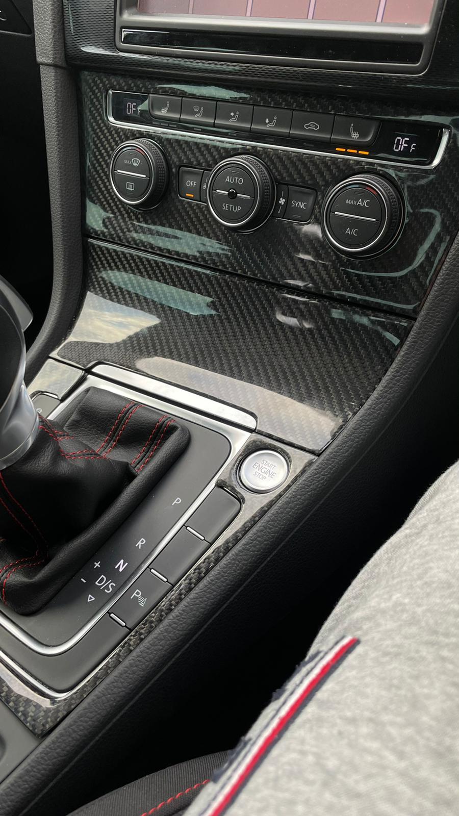 VW Golf MK7 Climate Control Cover - Carbon Fibre - Custom My Ride