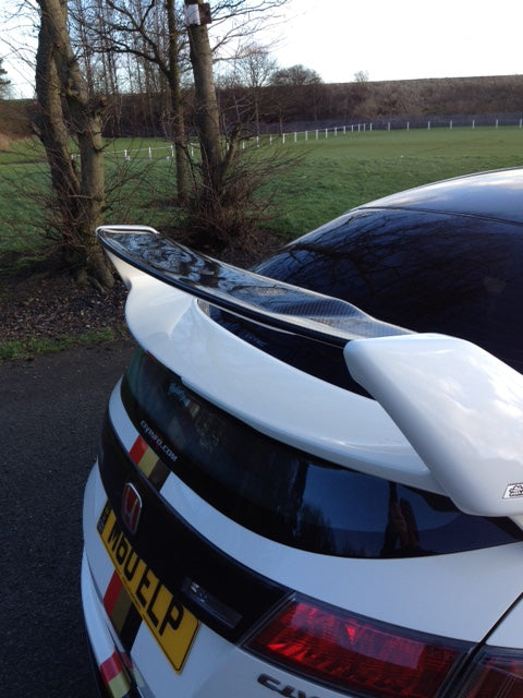 FN2 Rear Mugen Blade Spoiler - Carbon Fibre MK8 Civic