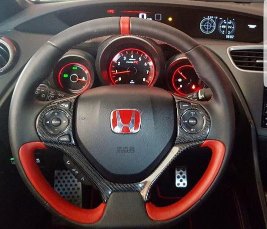 FK2 3 Part Steering Wheel Trim Covers - Carbon Fibre - Custom My Ride