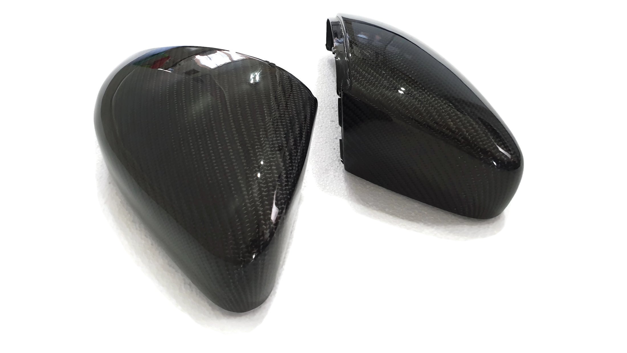 VW Polo 5F MK6 Wing Mirror Caps - Carbon Fibre - 2009-17