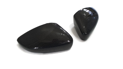 VW Polo 5F MK6 Wing Mirror Caps - Carbon Fibre - 2009-17 - Custom My Ride