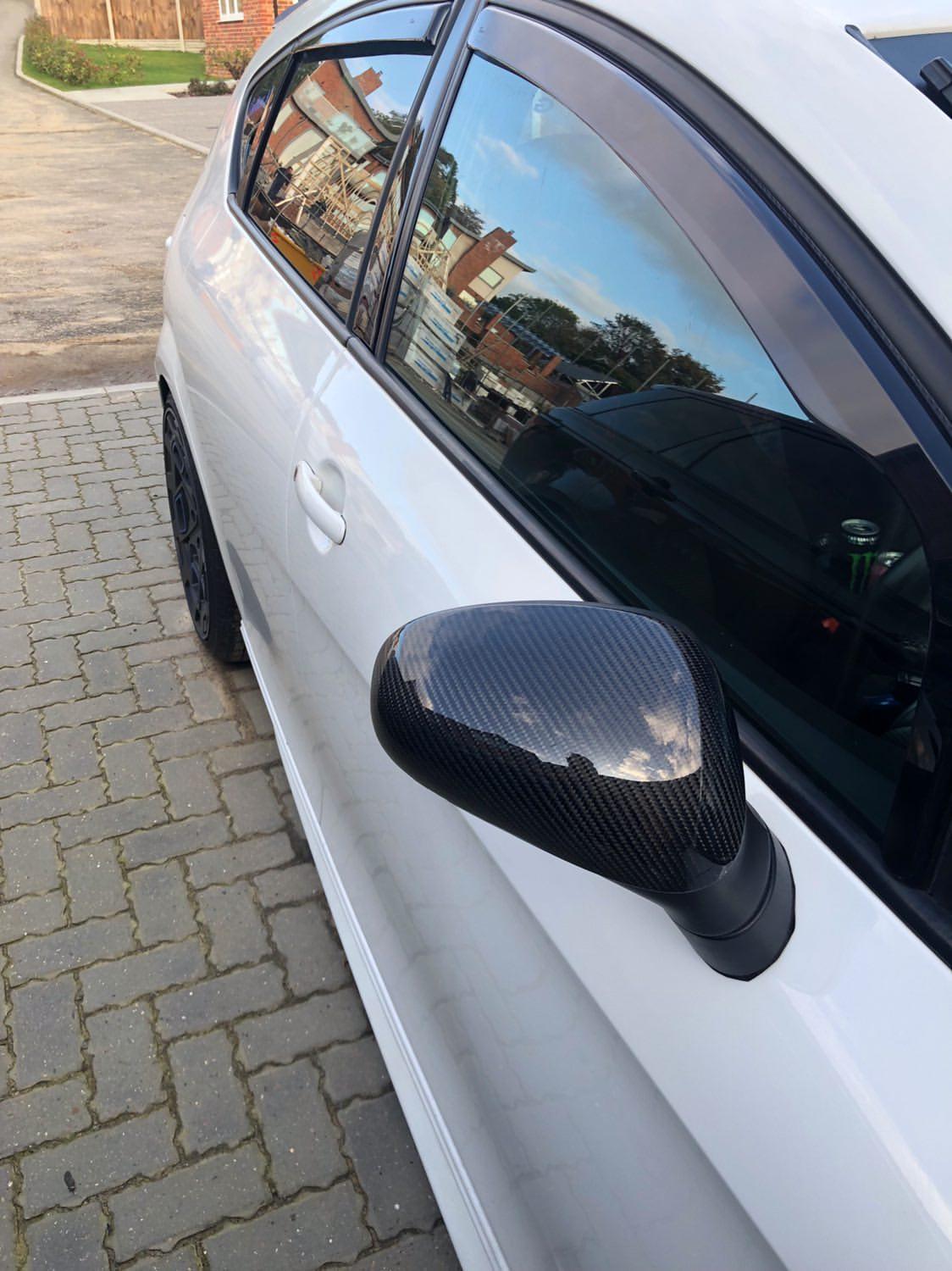 Seat Leon MK2 Wing Mirror Covers - Carbon fibre - 2005-08 1P - Custom My Ride