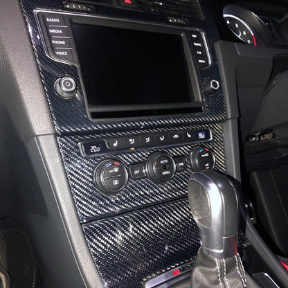 VW Golf MK7 Climate Control Cover - Carbon Fibre - Custom My Ride