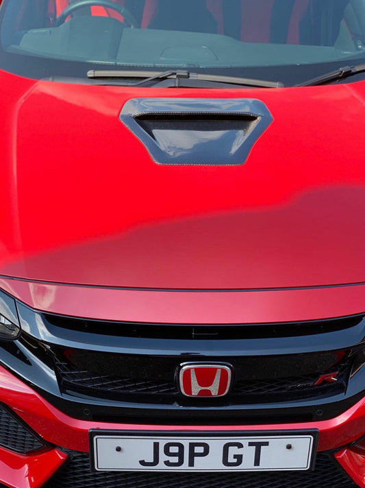 FK8 Hood Scoop Cover - Carbon Fibre - Civic MK10 - Custom My Ride