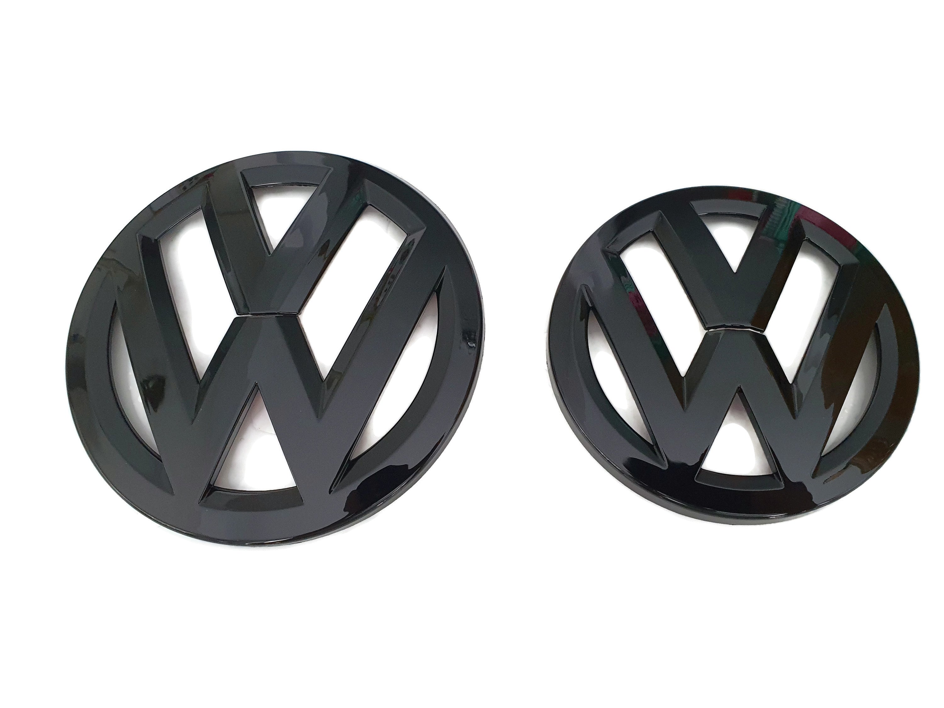 VW Scirocco Gloss Black Front and Rear Badge Cover 09-14