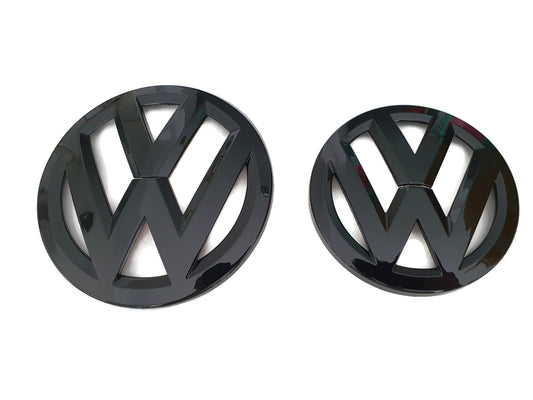 VW Scirocco Gloss Black Front and Rear Badge Cover 09-14 - Custom My Ride