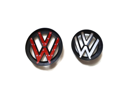VW Passat 2011-15 Gloss Black Front and Rear Badge Cover B7 - Custom My Ride