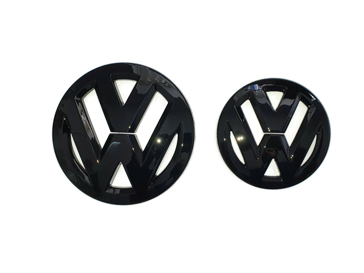 VW Scirocco Gloss Black Front and Rear Badge Cover 15-17