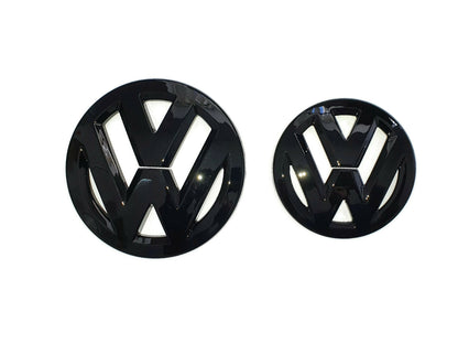 VW Touareg Gloss Black Front and Rear Badge Cover 16-18 - Custom My Ride