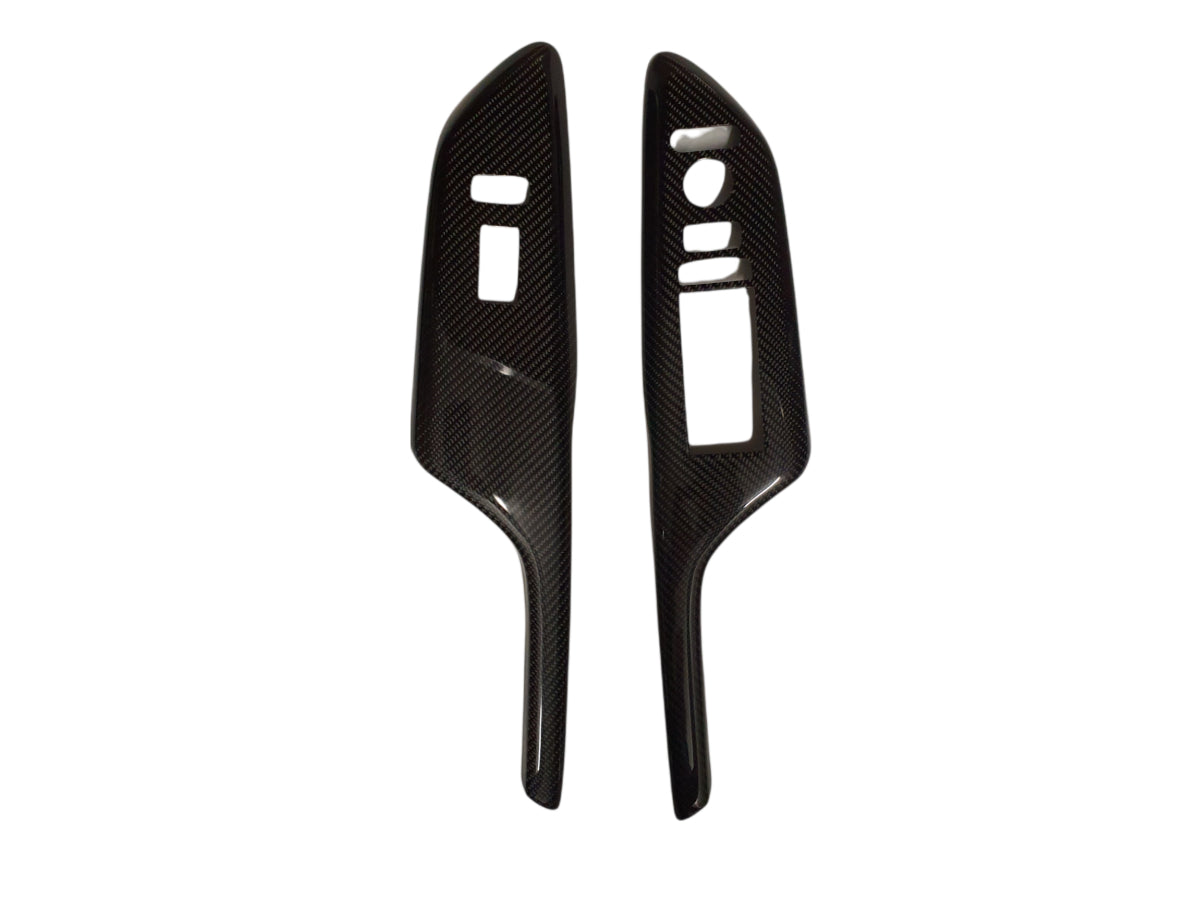 FK8 Front Door Switch Control Cover Overlays LHD - Carbon Fibre - Civic - Custom My Ride