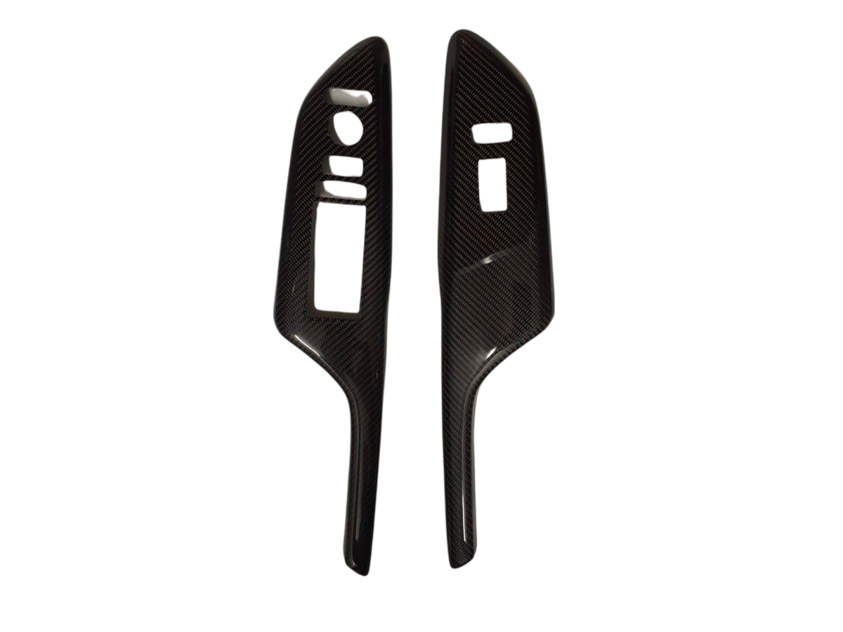 FK8 Front Door Switch Control Cover Overlays RHD - Carbon Fibre - Civic - Custom My Ride