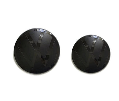 VW Polo 6R/6C Full Black Front and Rear Badge Cover 6R/6C - MK5 2011-18 - Custom My Ride