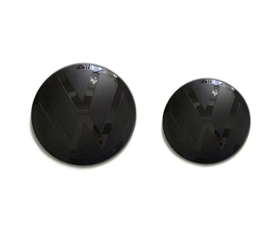 VW Polo 6R/6C Full Black Front and Rear Badge Cover 6R/6C - MK5 2011-18 - Custom My Ride