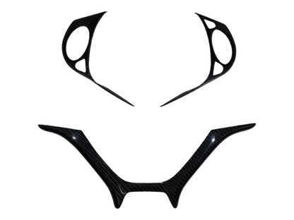 FK2 3 Part Steering Wheel Trim Covers - Carbon Fibre - Custom My Ride