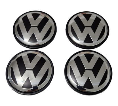 VW Centre Wheel Caps Golf Scirocco MK7 MK7.5 MK8 65mm - Custom My Ride