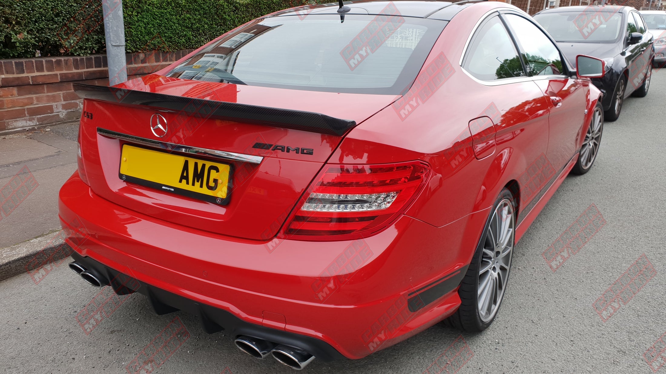 Mercedes W204 Coupe Ducktail Spoiler - 2/4 Door Carbon Fibre