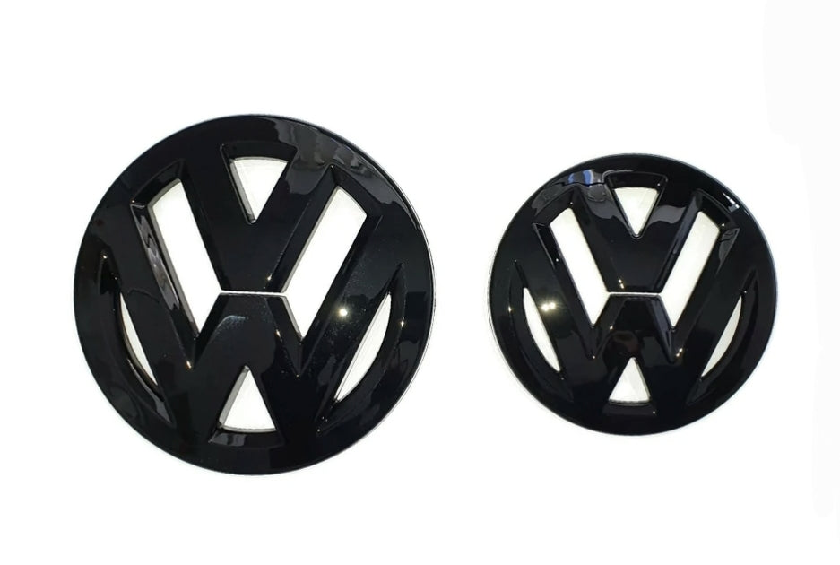 VW Passat CC Gloss Black Front and Rear Badge Cover - 2008-12