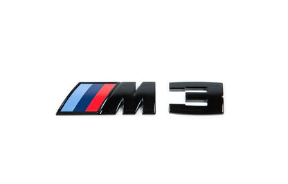 M3 Gloss Black Rear Badge - F80 E90 E92 G80 - Custom My Ride