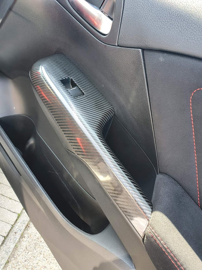 FK2 Front Door Switch Covers - Carbon Fibre - Civic MK9 - Custom My Ride